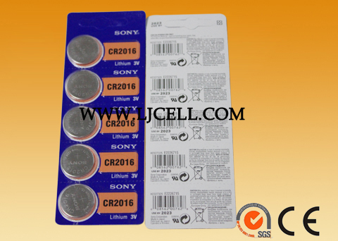索尼CR2016卡装