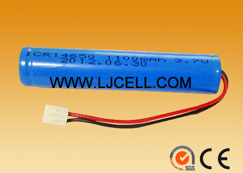 14650电池加连接头