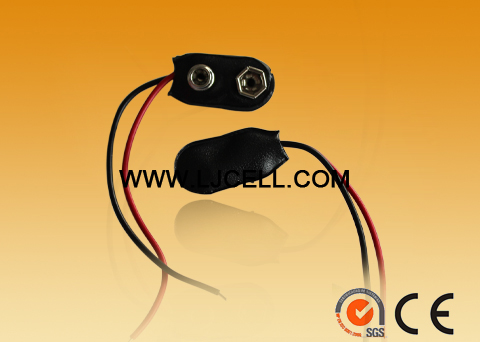 一字型软皮9V电池扣