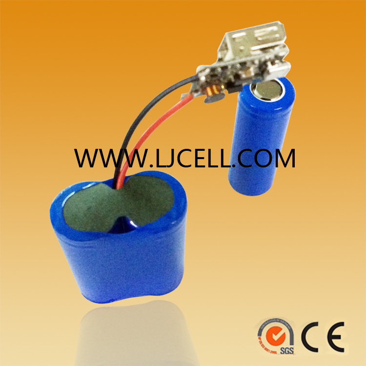 18650电池2个组合带PCB板